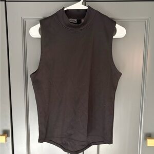 Bagatelle Black Mock Neck Tank Top